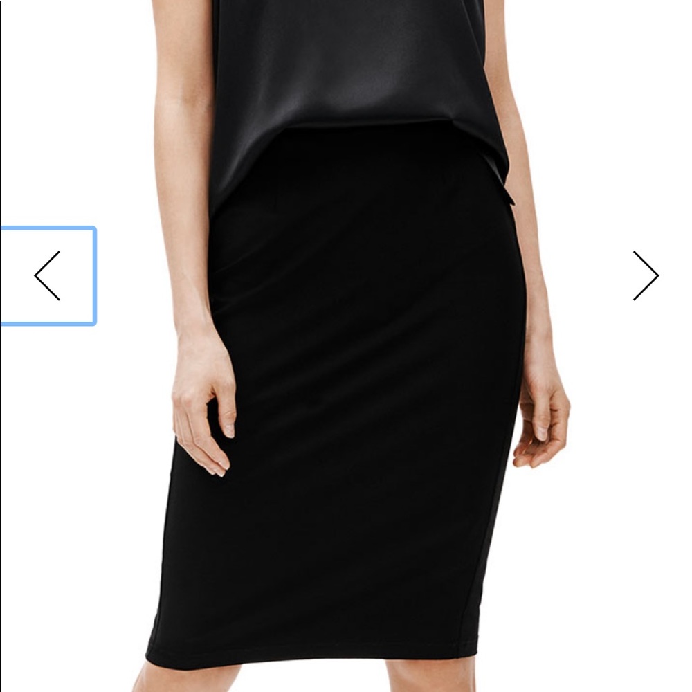 Eileen Fisher washable ponte pencil skirt